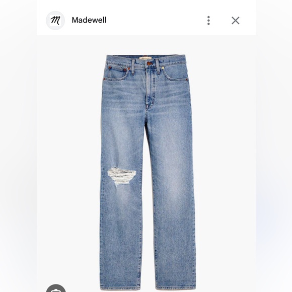 Madewell Perfect Vintage Straight Jeans - Picture 1 of 5